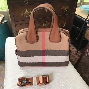 Brown Plaid Purse